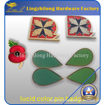 Custom Lucent Color Poppy Pin Badge